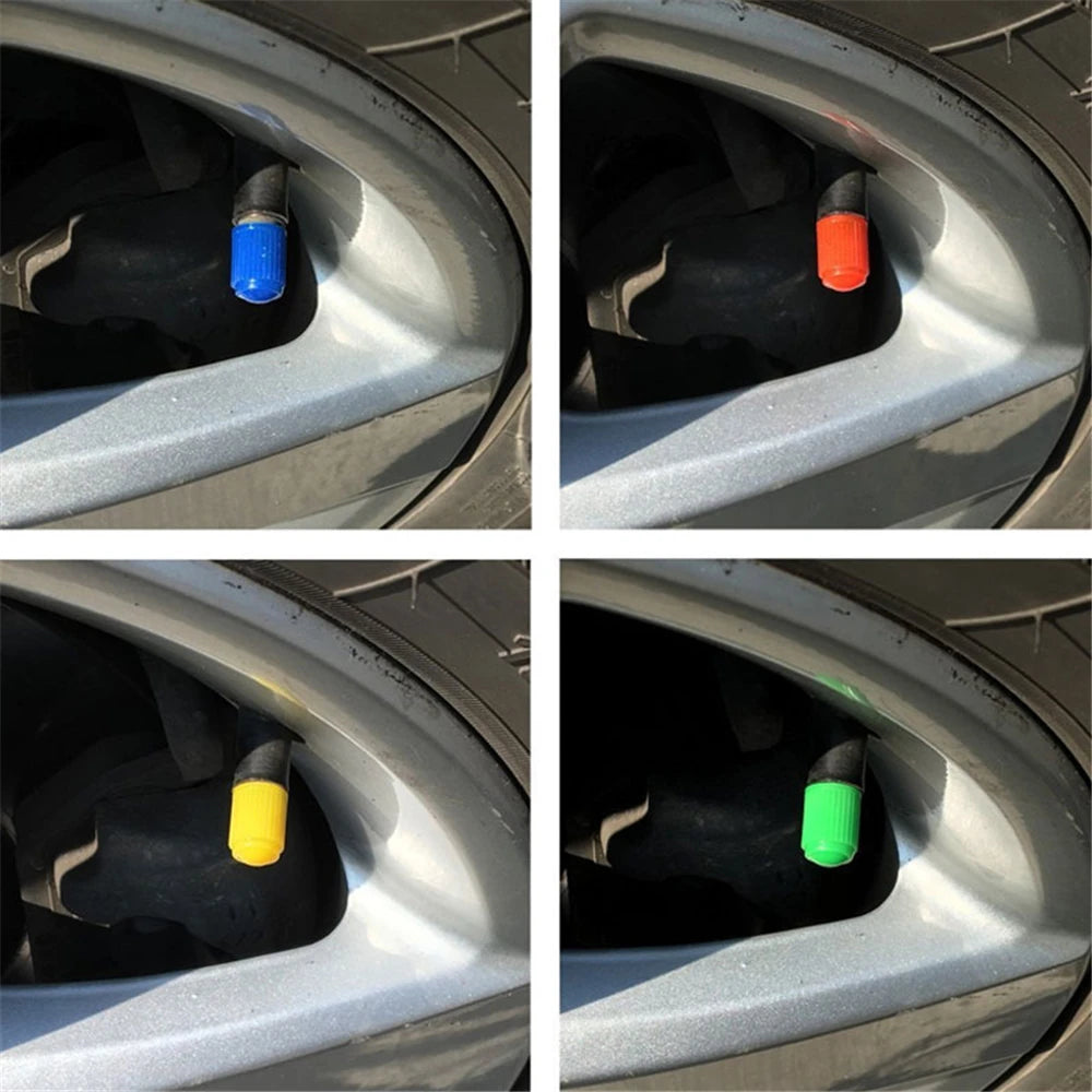 Plastic Tire Stem Valve Caps for Cars, SUVs, Trucks, Bikes and Motorcycles lifestyle view