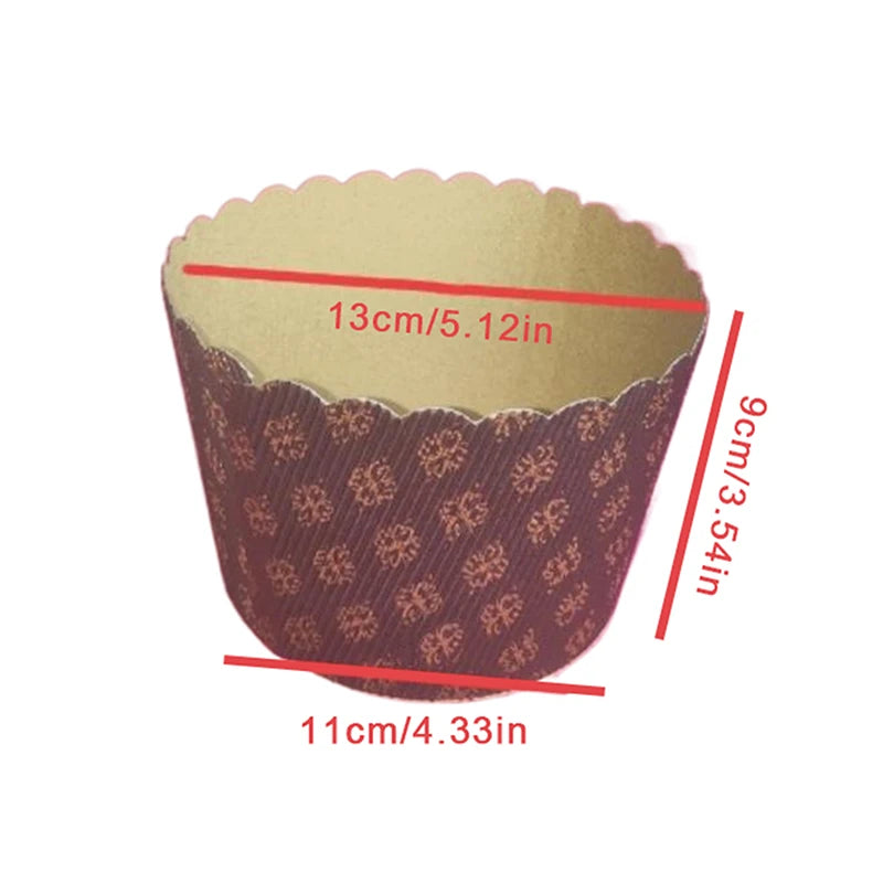 5Pcs Paper Tray Dove Mold Pastry Bread Cake Carton Packaging Cake Decoration Christma alternate view