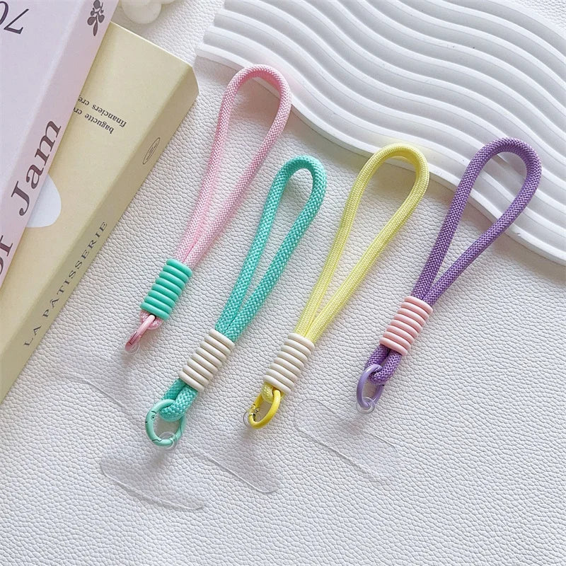 Mobile Phone Lanyard Strap Hanging Chain Ring Cord With Patch Wrist Strap For Cell Phone Case Rope K
