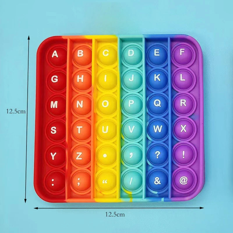 Hot Push Bubble Fidget Toys Sensory Autism Special Needs Stress Reliever Squeeze Decom close-up view