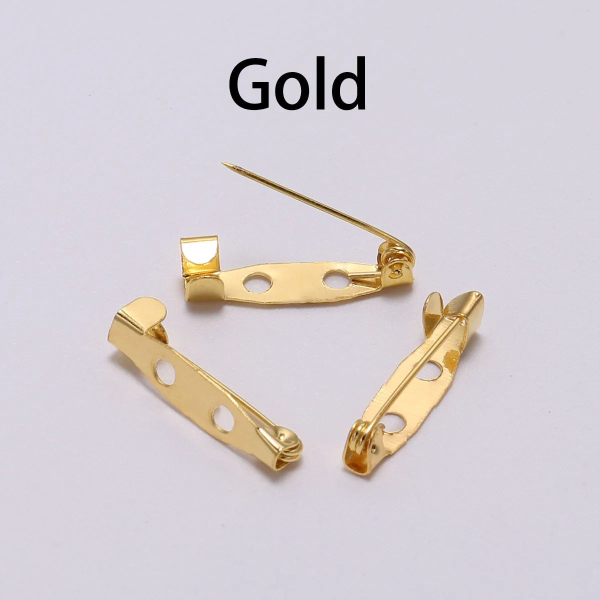 20-50pcs 20 25 32 38mm Brooch Clip Base Pin Blank Safe Lock Brooch Pin Base Badge Holder For DIY Jewelry Making Finding Supplies
