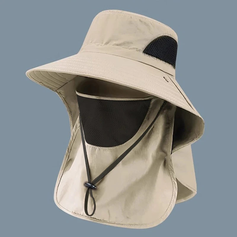 UV Protection Sun Hat | Outdoor Fishing and Hiking Cap with Neck Flap additional angle
