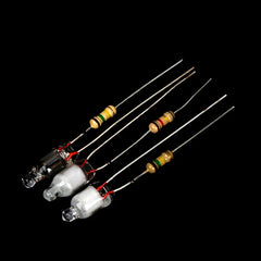 10Pcs Neon Light Bulbs 4x10mm 5x13mm 220V | Main Power Indicator with Built-in Resisto close-up view