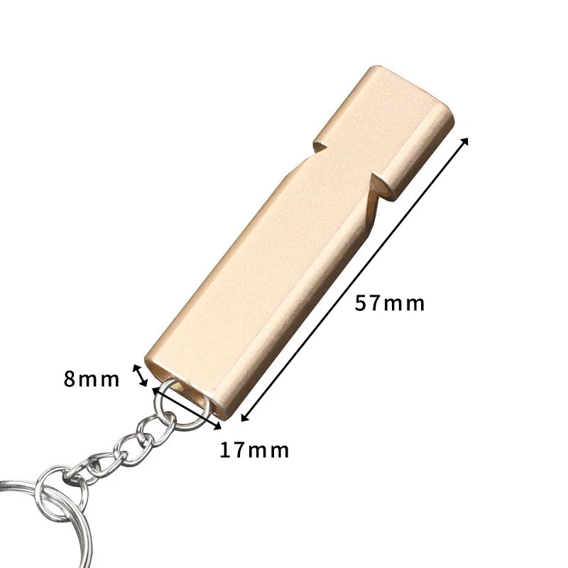 Outdoor Survival Whistle | High Decibel Aluminum Alloy Rescue Tool alternate view