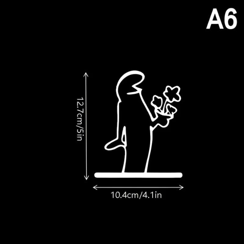 Minimalist La Linea Switch Sticker | Cartoon Power Switch Decal for Home Decor lifestyle view