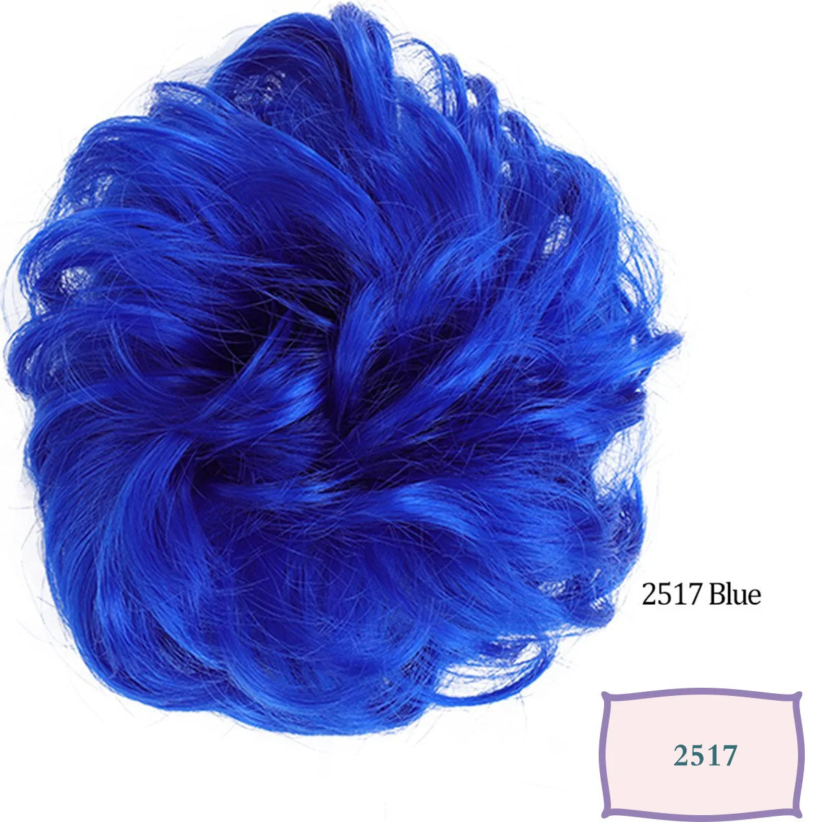 Synthetic Messy Hair Bun Chignon Scrunchies Fake Hair Band Braid Elastic Hairpiece additional angle