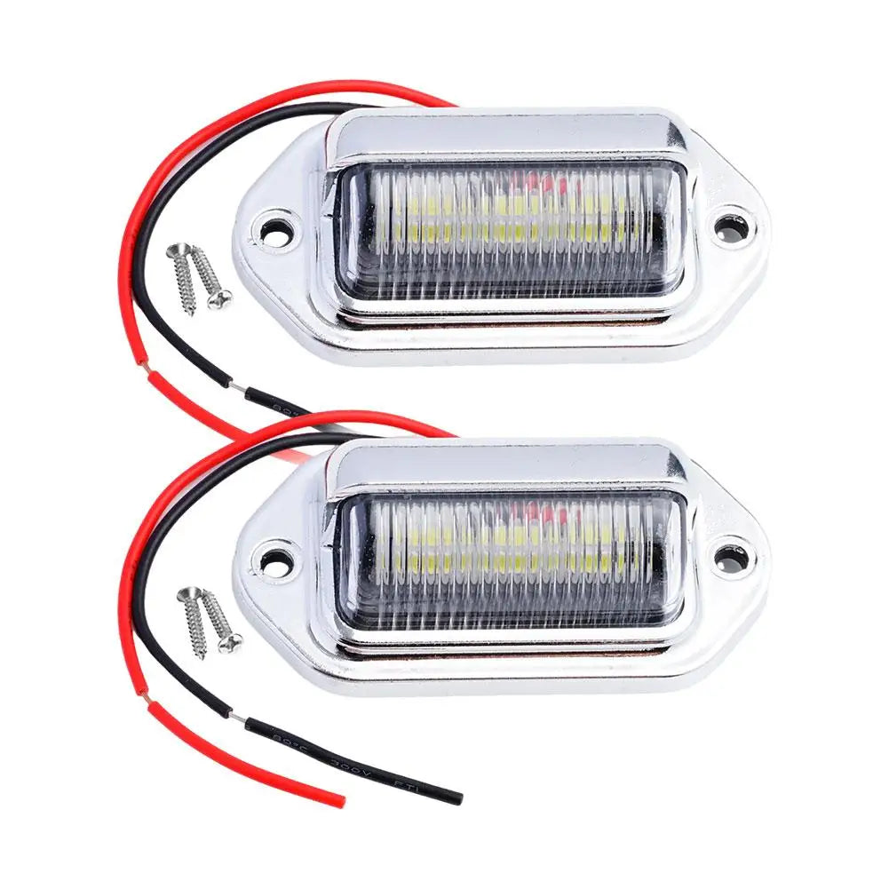 2PCS 6 LED License Plate Light For SUV Truck Trailer Van lifestyle view