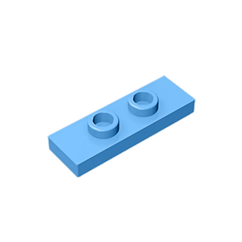 Gobricks GDS-1504 Plate, Modified 1 x 3 with 2 Studs (Double Jumper) | Compatible B additional angle