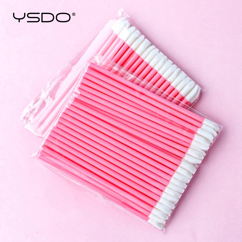 5/50/100 Pcs Lip Brushes Soft Cosmetic Lip Brush Lipstick Lip Glossy Wands Cleaner Appli detail view