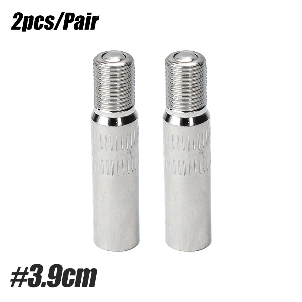 Chrome Plated Brass Screw-On Valve Stem Cap Adapter close-up view