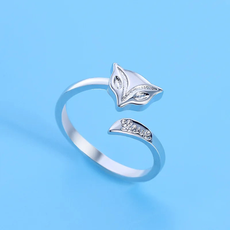 925 Sterling Silver Zircon Adjustable Ring | Women's Cocktail Jewelry lifestyle view