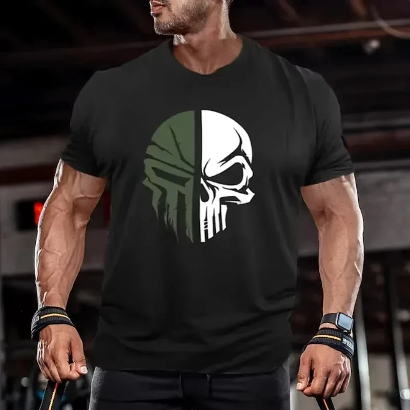 Retro American Flag T-Shirt | Casual Short Sleeve Pullover for Men detail view
