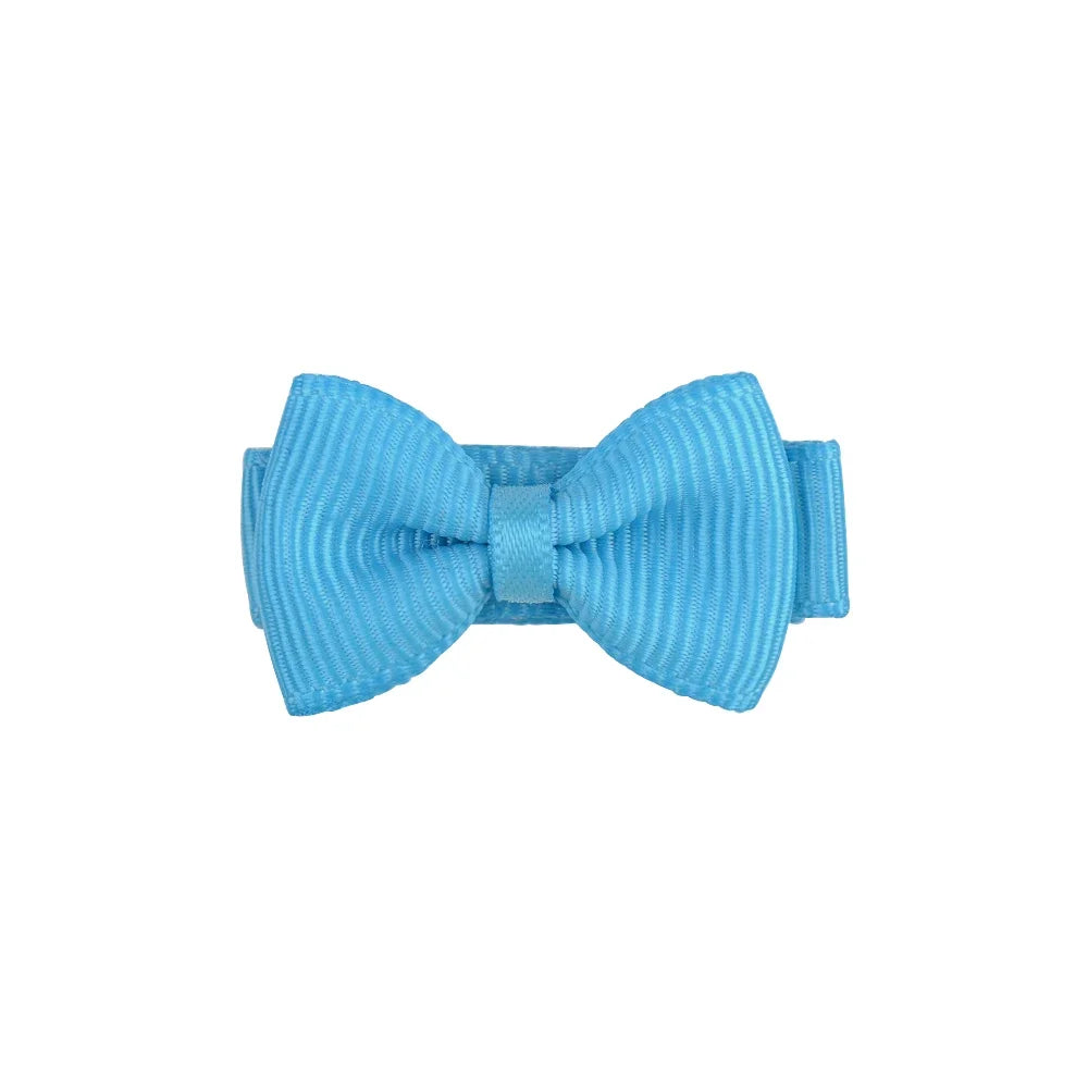 Inches Solid Colors Mini Hair Bows Clip lifestyle view