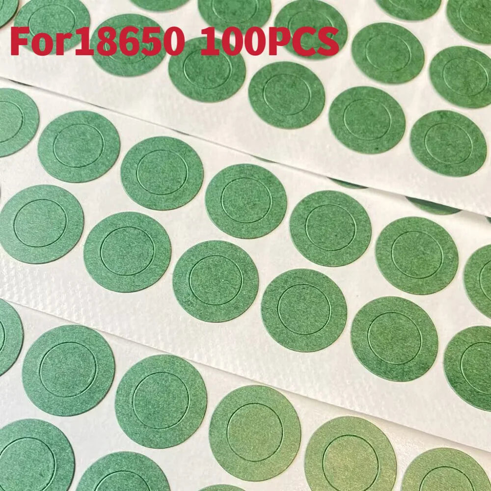 18650 21700 32650 Li-ion Battery Insulation Gasket | Barley Paper Cell Hollow Insulati close-up view