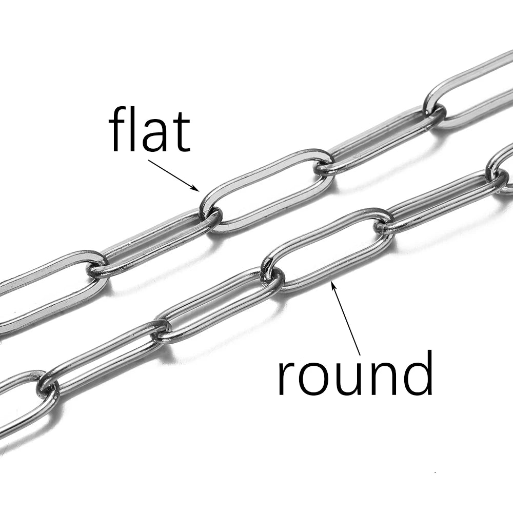 1M 3/4mm Stainless Steel Chain No Fade Cable Gold Chains for Necklace Bracelet Anklet DI detail view