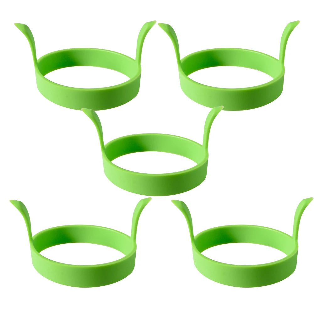 Silicone Egg Ring Mold | Nonstick Fried Egg and Pancake Mold Set detail view