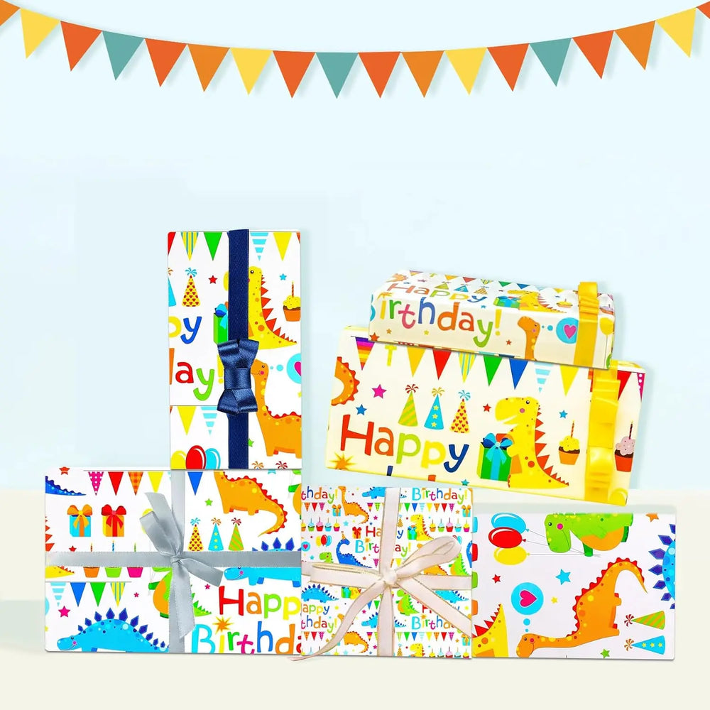 1 Roll 17 Inch X 32.8 Feet Birthday Wrapping Paper,Birthday Gift Wrapping Paper,Wrapping detail view