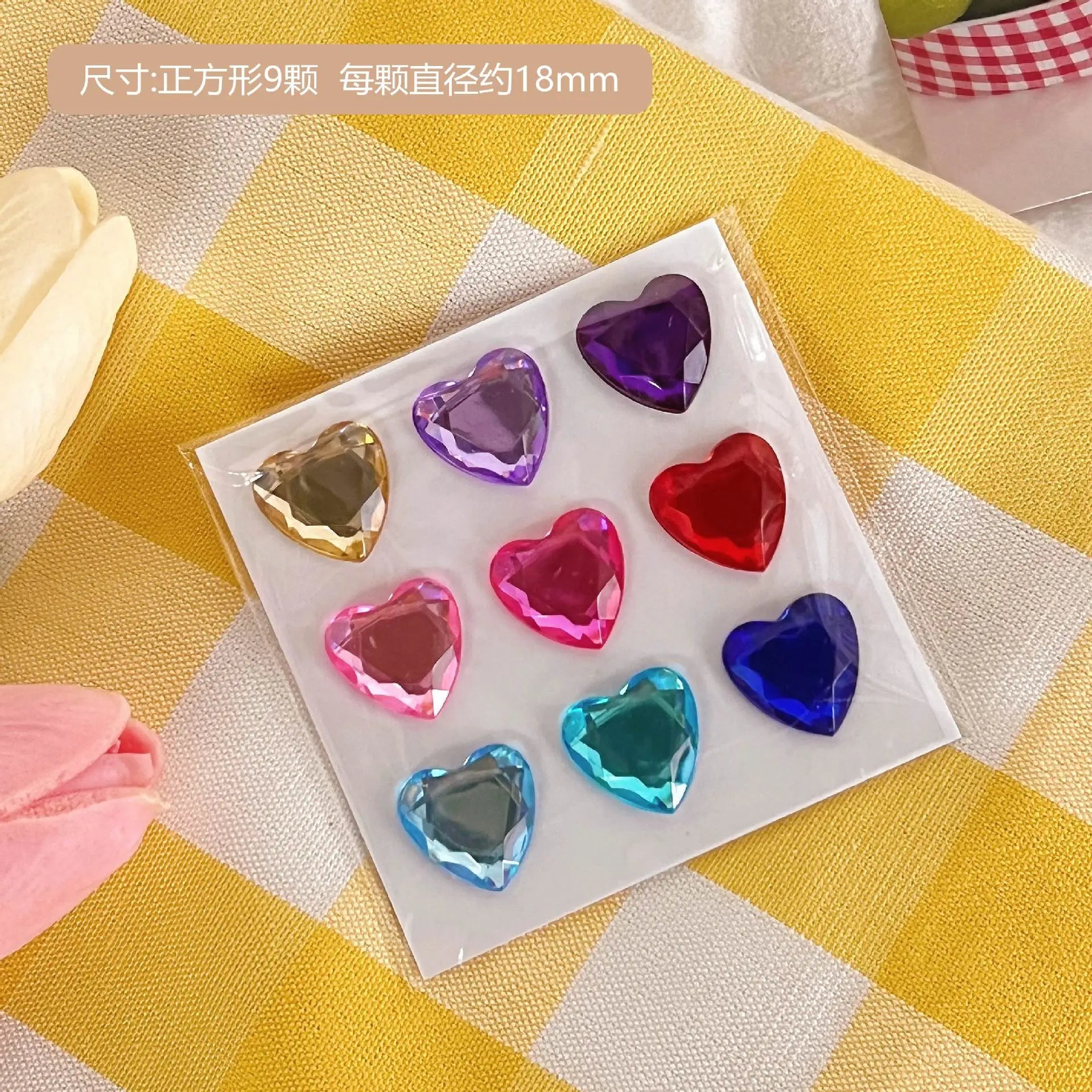 Heart Stickers 3D Stereoscopic Crystal Heart Shining Sticker for DIY Scrapbook Journal Kids Stationery Reward Supplies Stickers