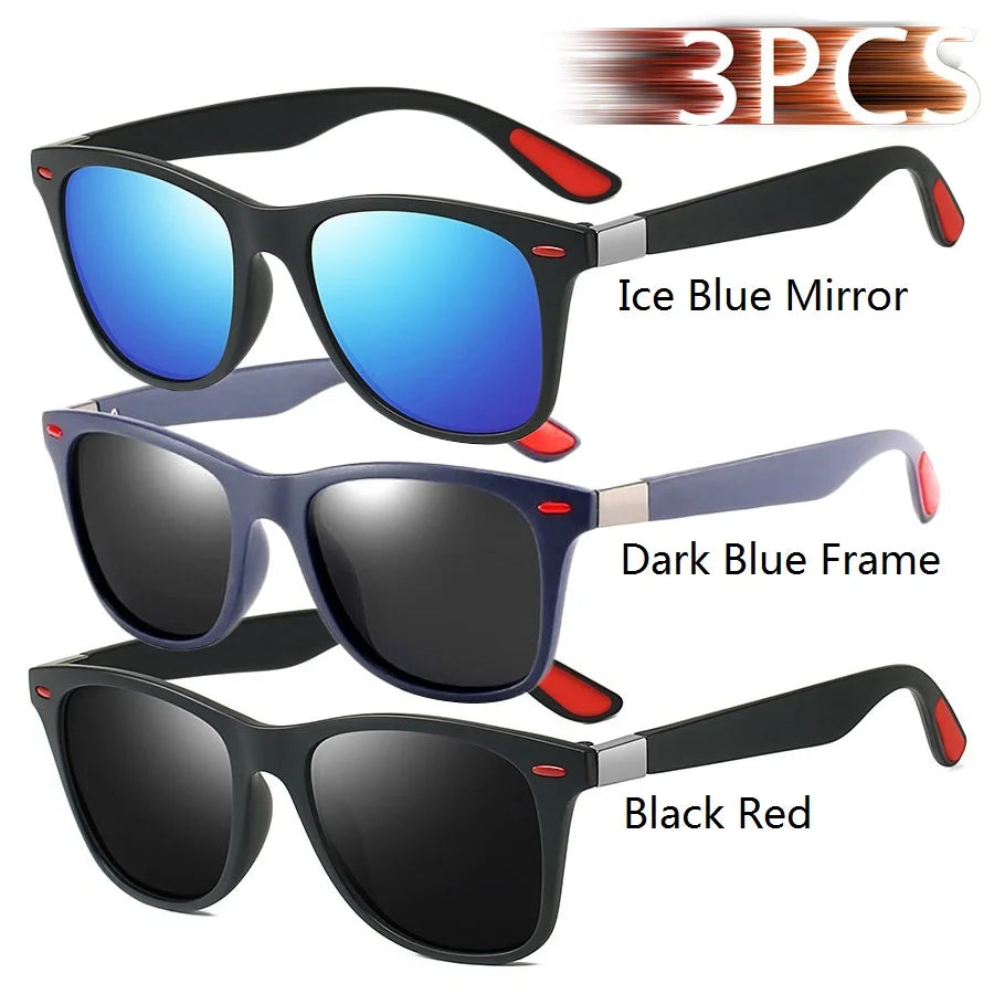Square Unisex Driving Fishing Sunglasses Men Women Brand Designer Sun Glasses Anti-Gl alternate view