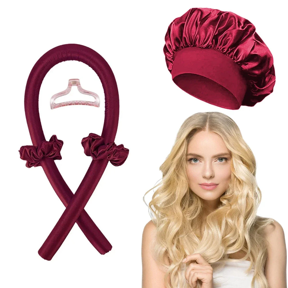 Heatless Curling Rod Headband | No Heat Hair Curler Set for Overnight Soft Curls detail view