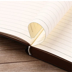 Vintage Leather Notebook – Portable Diary and Journal (A6 Size)