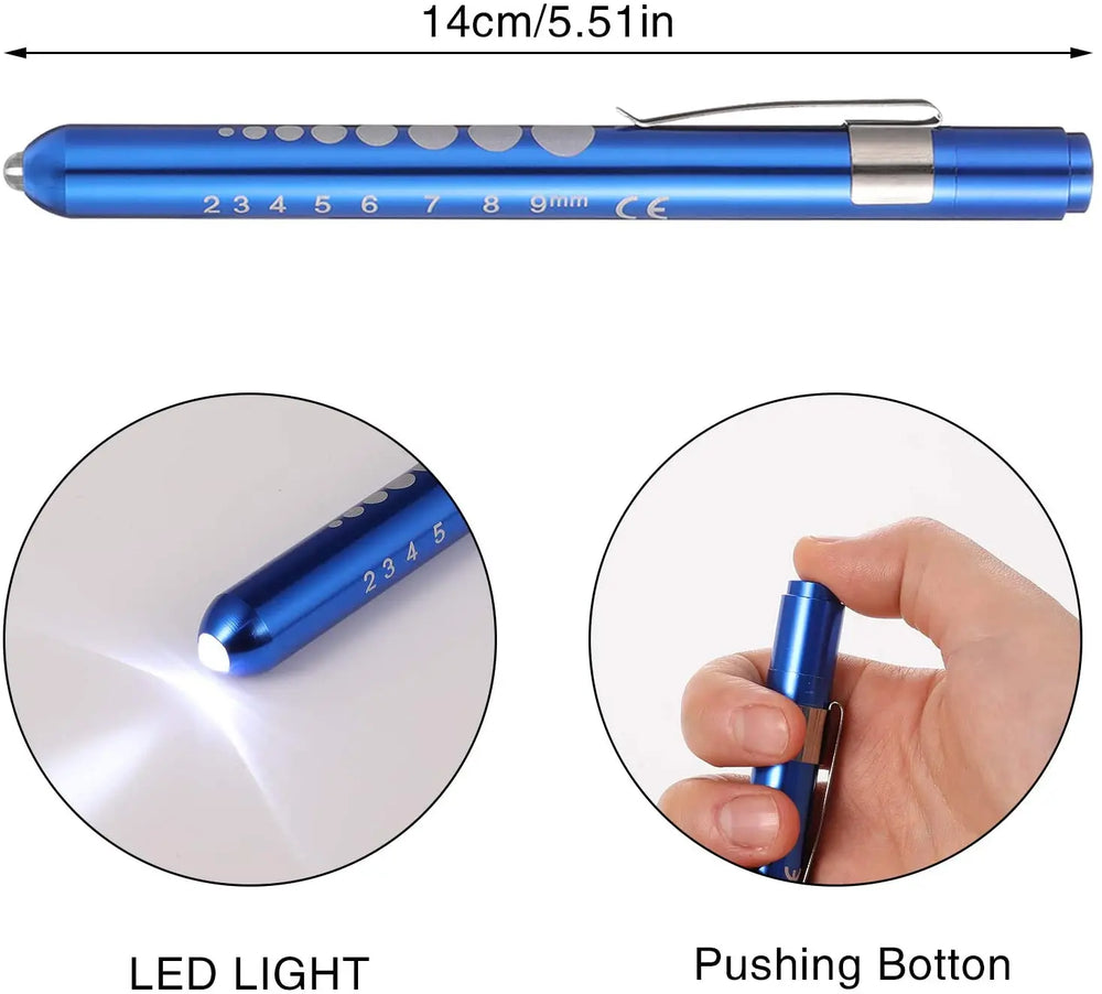 LED Pen Flashlight | Pocket Emergency Light for Medical and Outdoor Use close-up view