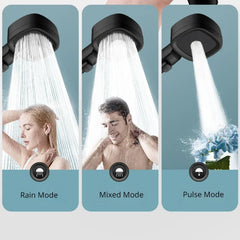 High Pressure Shower Head Water Saving 3 Modes Shower Heads Adjustable One-Key Stop alternate view