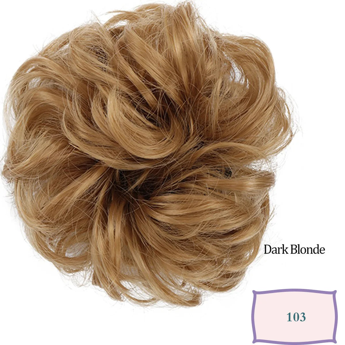 Synthetic Messy Hair Bun Chignon Scrunchies Fake Hair Band Braid Elastic Hairpiece Ta alternate view
