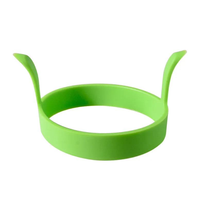 Silicone Egg Ring Mold | Nonstick Fried Egg and Pancake Mold Set close-up view