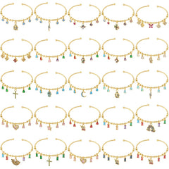 Candy Bracelet Ladies Golden Color Romantic Round Charm Bracelet Ladies Birthday Gift Men's Bracelet