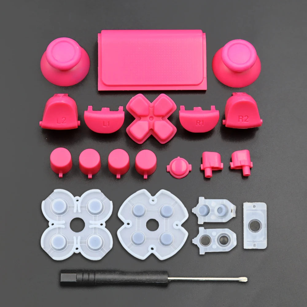 PS4 Controller Repair Kit | JDS/JDM-040 Button and Joystick Replacement Set close-up view