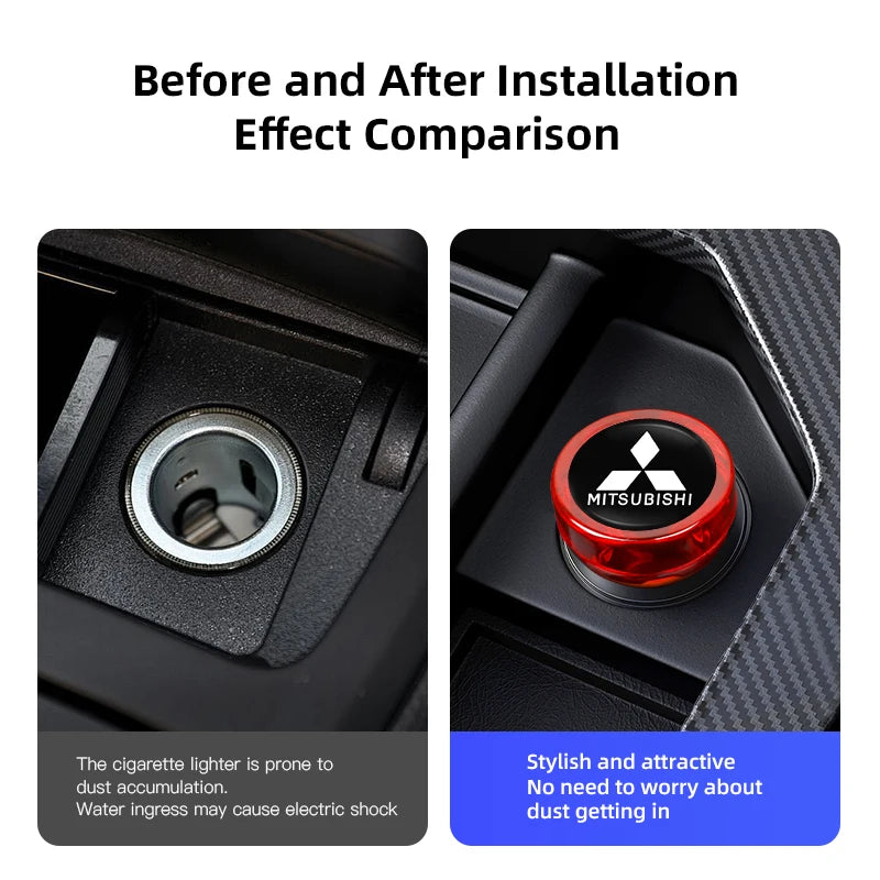 Mitsubishi Cigarette Lighter Dust Cap | Power Port Dustproof Cover Plug alternate view