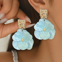Elegant and Fashionable Three-Dimensional Acetate Acrylic Double-Layer Flower Splicin alternate view
