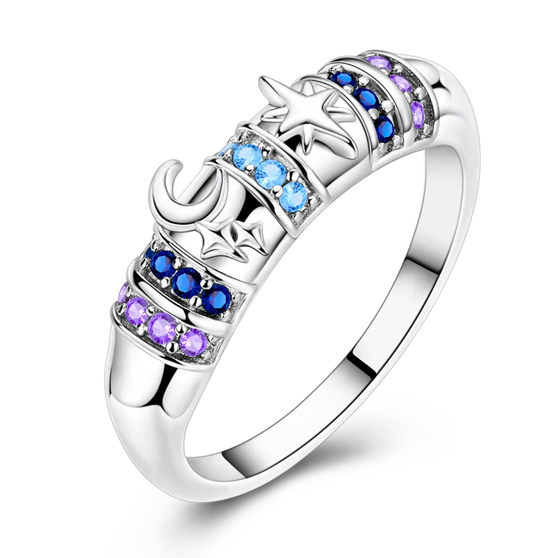 Daisy 925 Sterling Silver Wedding Ring | Sparkling Zircon Engagement Jewelry lifestyle view