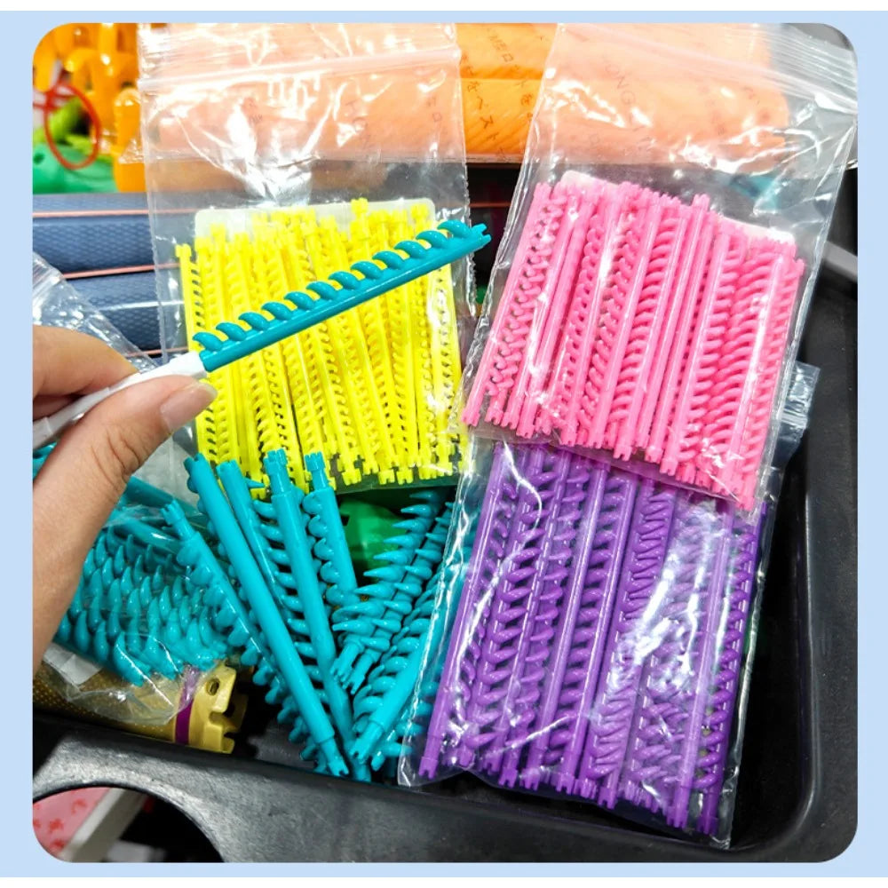 20/30pcs Hair Root Perm Rods Bars Curlers with Clips Bangs Volumizing Waves Fluffy additional angle