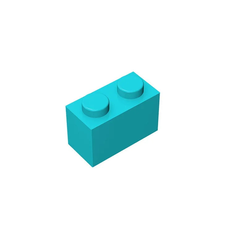 Educational Assemblage Gobricks Brick 1 x 2 without Bottom Tube | Compatible with Leg alternate view
