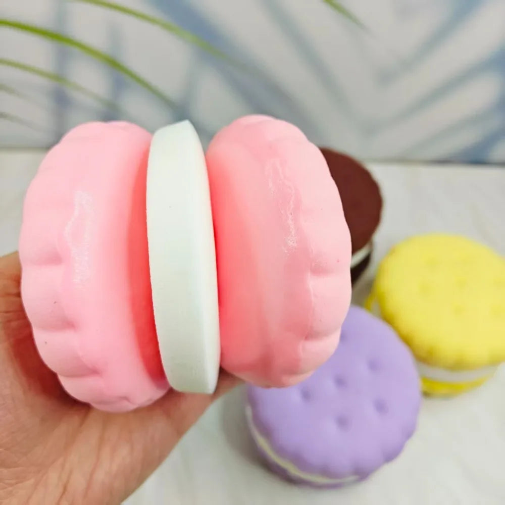 Squishy Simulated Cake Squeeze Toy | Soft Stress Relief Sensory Fidget for Anxiety lifestyle view