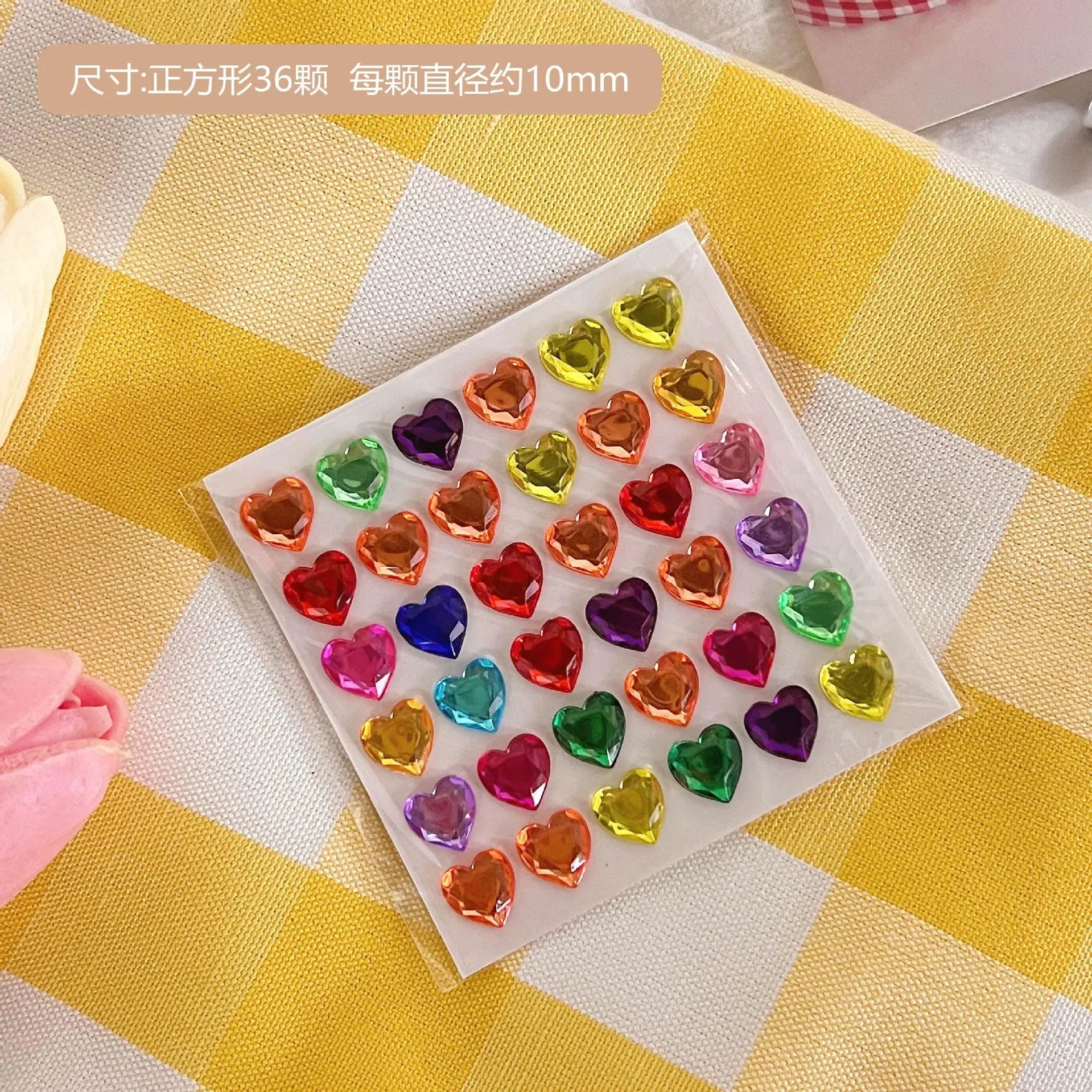 Heart Stickers 3D Stereoscopic Crystal Heart Shining Sticker for DIY Scrapbook Journal Kids Stationery Reward Supplies Stickers