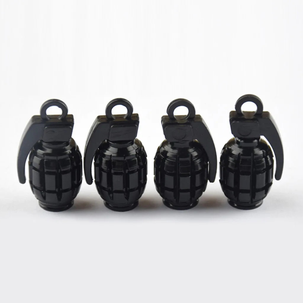 Aluminum Alloy Tire Valve Stem Caps, 4 Pcs