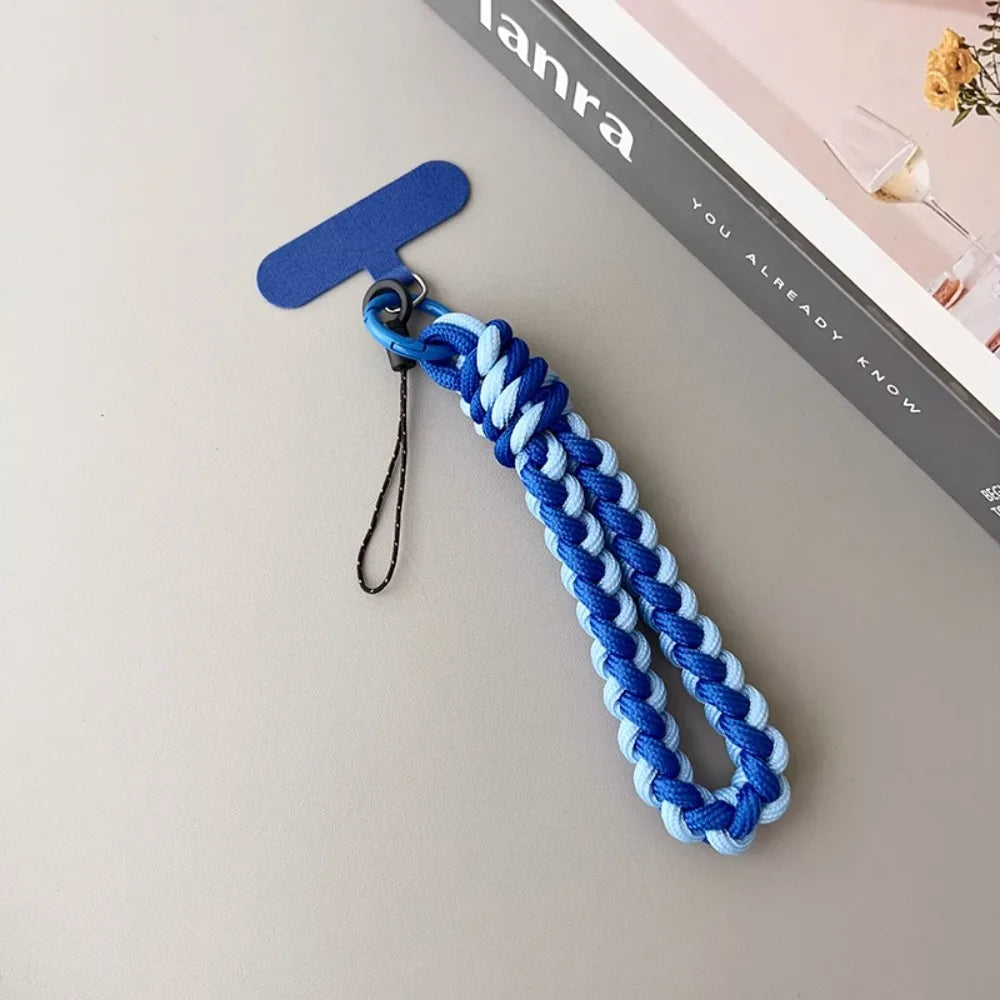 IN Korea Universal Braided Short Mobile Phone Lanyard Strap Hanging Chain Ring Cord additional angle