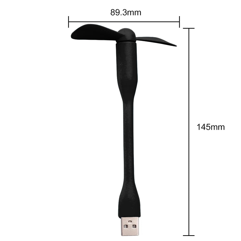 Mobile Phone USB Mini Fans Creative Mini Fan Portable Micro Fan Flexible Summer Travel C detail view
