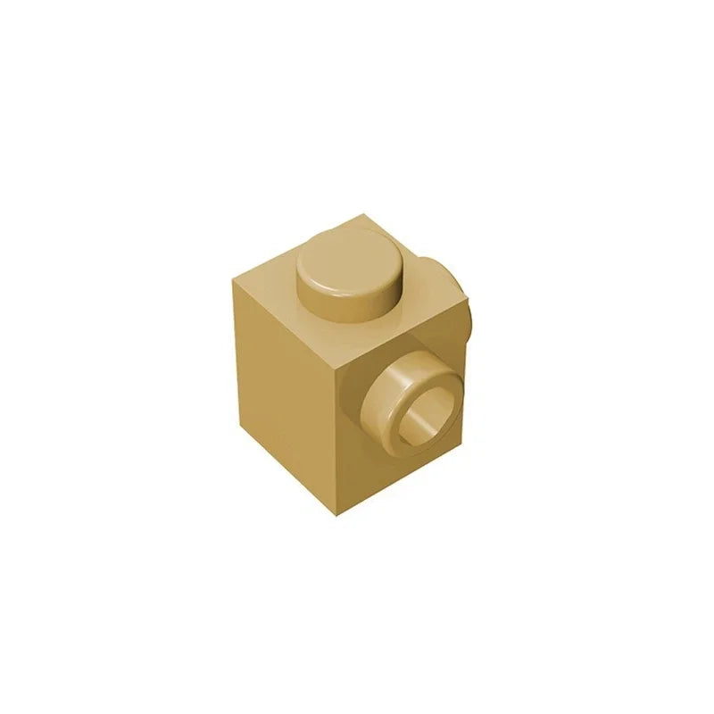 Gobricks GDS-1046 Modified Brick 1 x 1 with Studs on 2 Sides | Building Block for DIY detail view