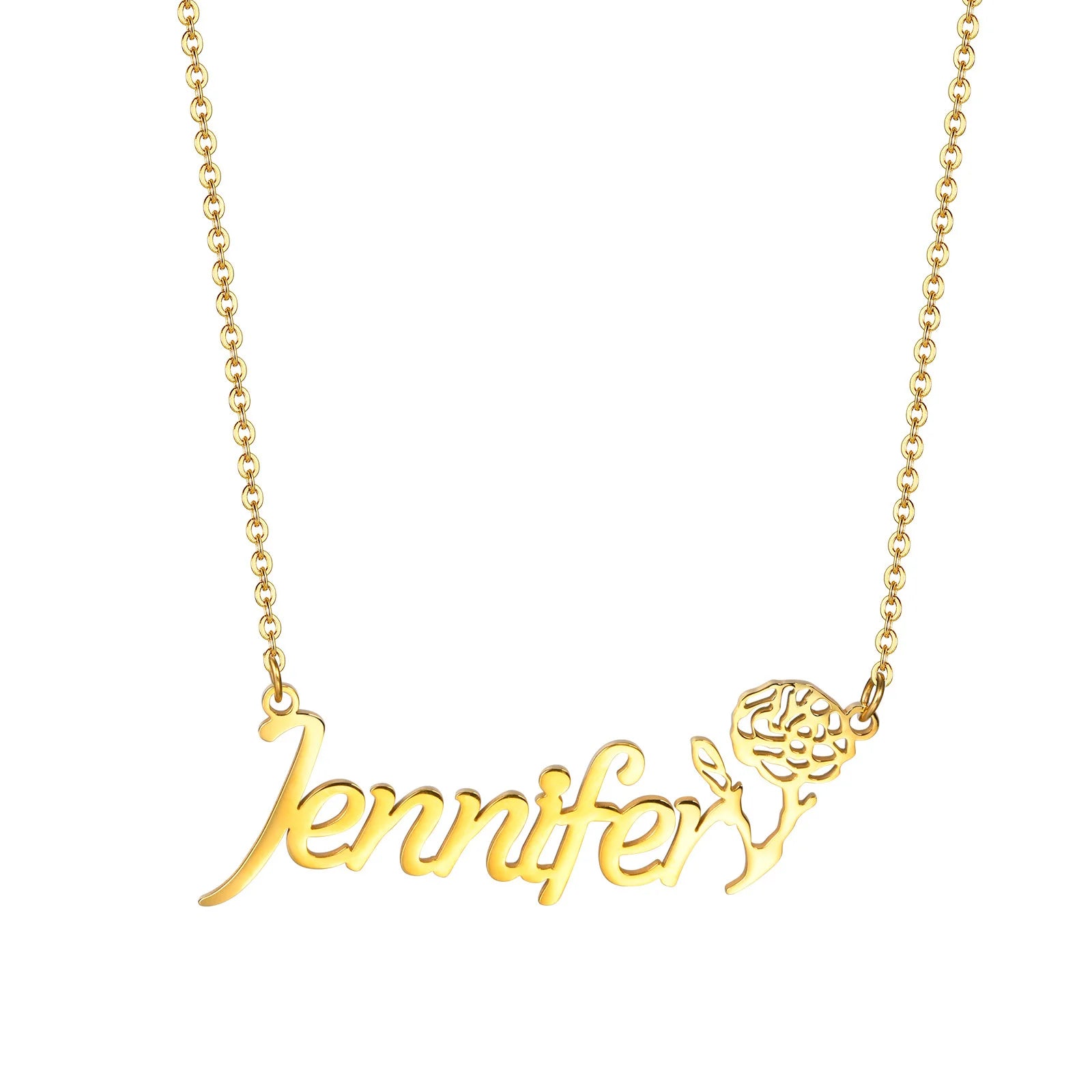 Personalized Name Necklace for Little Girl Boy | Stainless Steel Initial Customized G alternate view