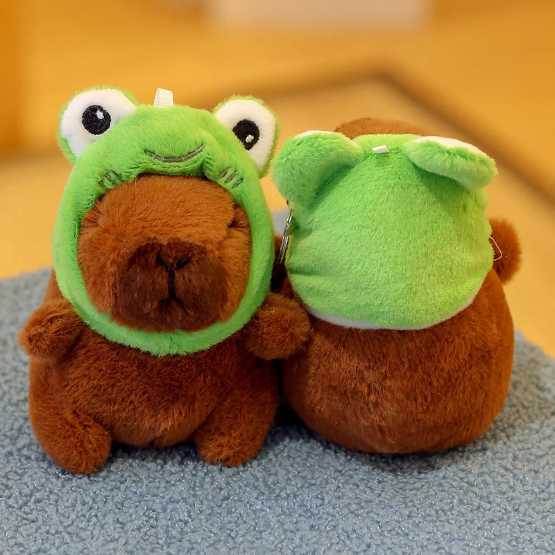 Capybara Plush Keychain | Cartoon Bag Pendant and Car Keyring additional angle