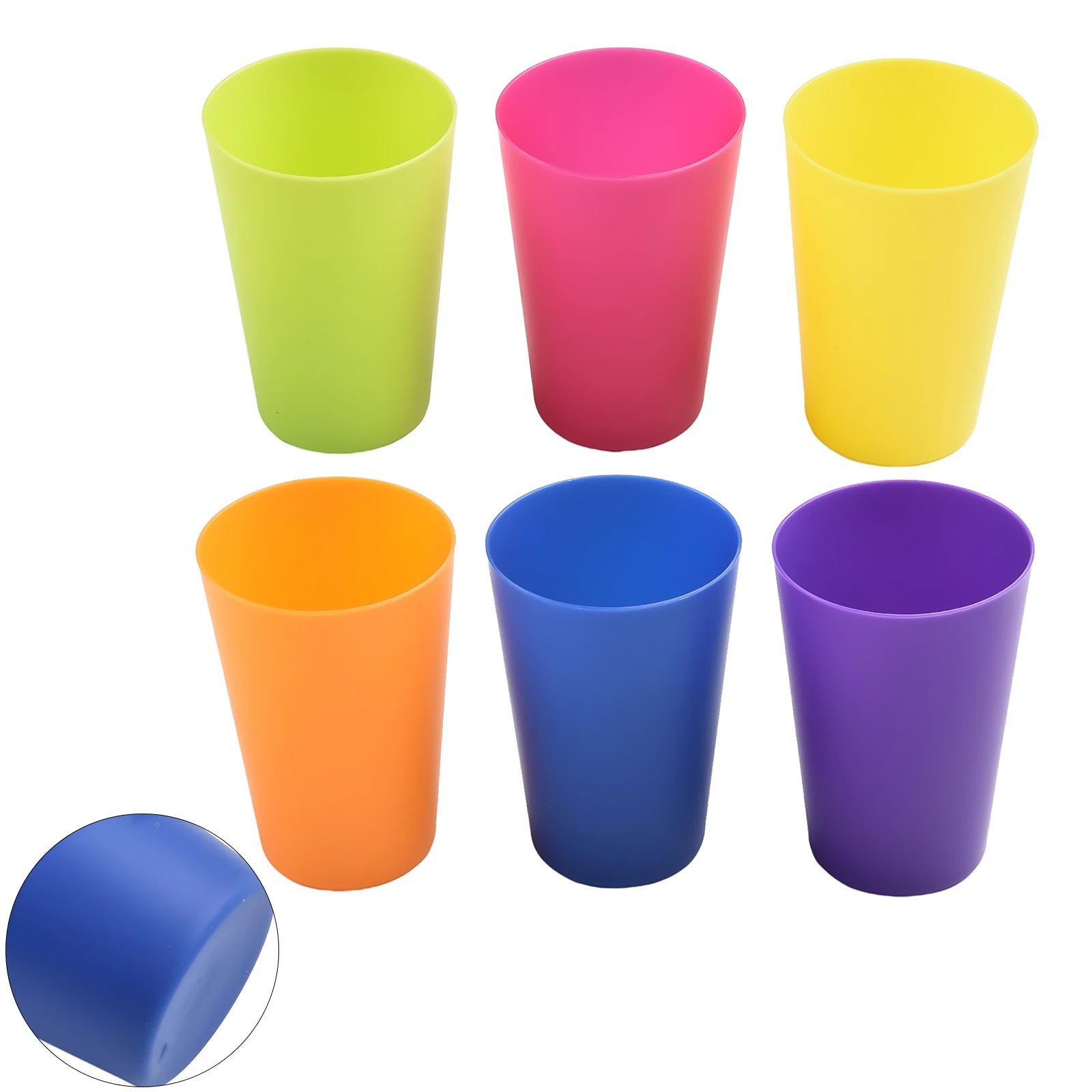 Drinking Container Colourful Cups 6*6*8.7cm For Juice Coffee For Microwave Kitchen Mu alternate view