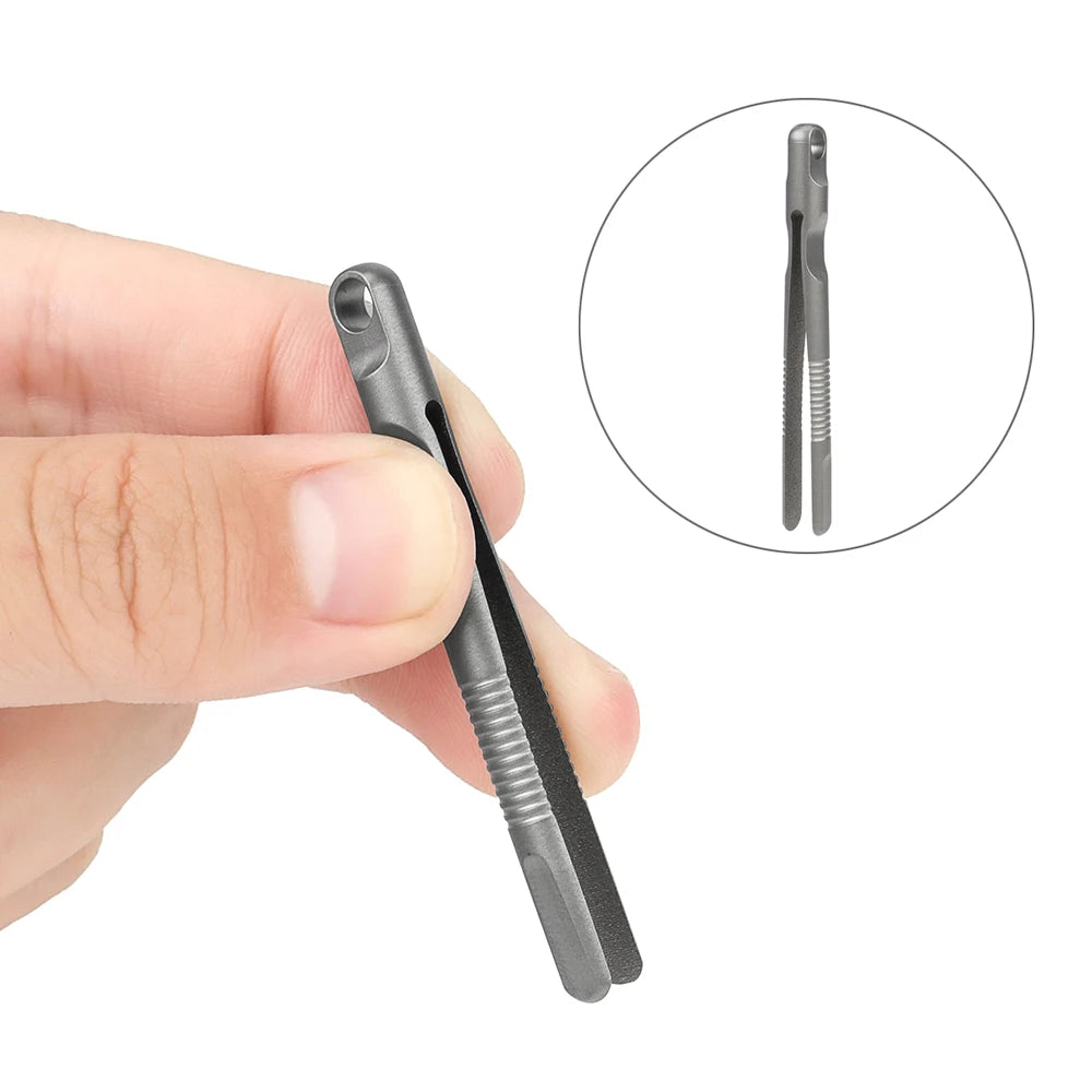 Mini Titanium Tweezers Small TC4 Titanium Alloy Portable EDC Outdoor Tool