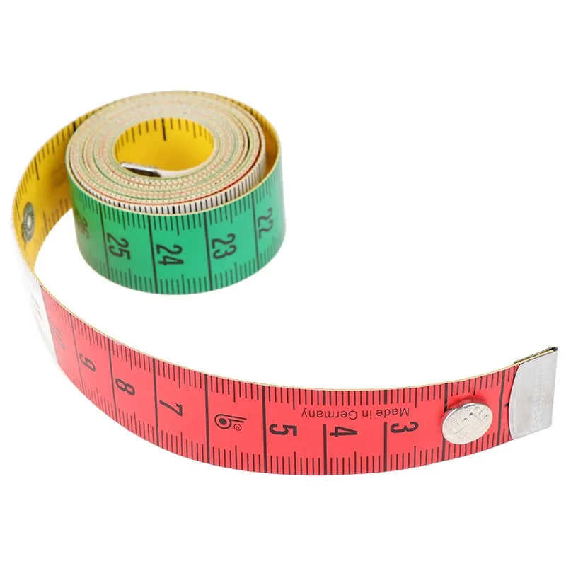 1PC Body Measuring Ruler Sewing Tailor Tape Measure Mini Soft Flat Ruler | 60in 1.5 additional angle
