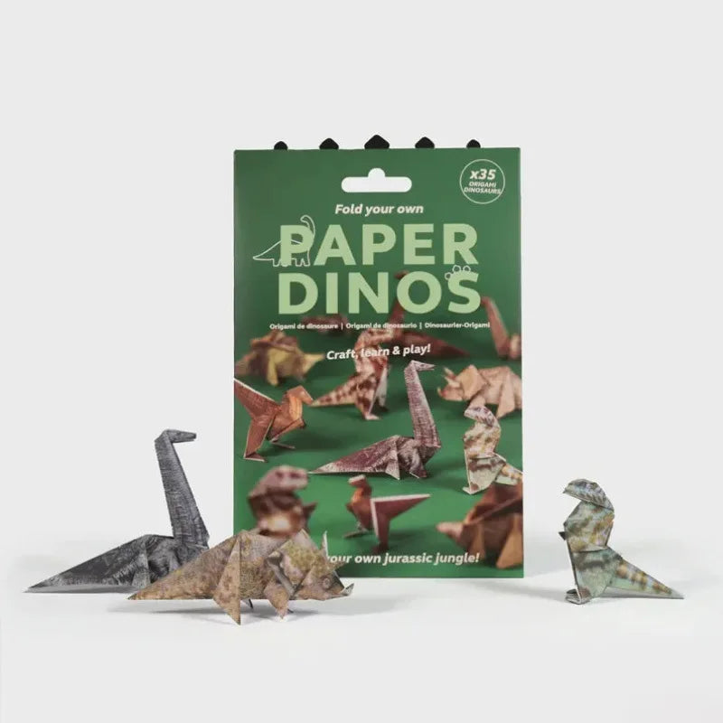 Creative DIY Paper Cats Handmade DIY Paper Cat Dog Dinosaur Folding Animal Folding Paper Set