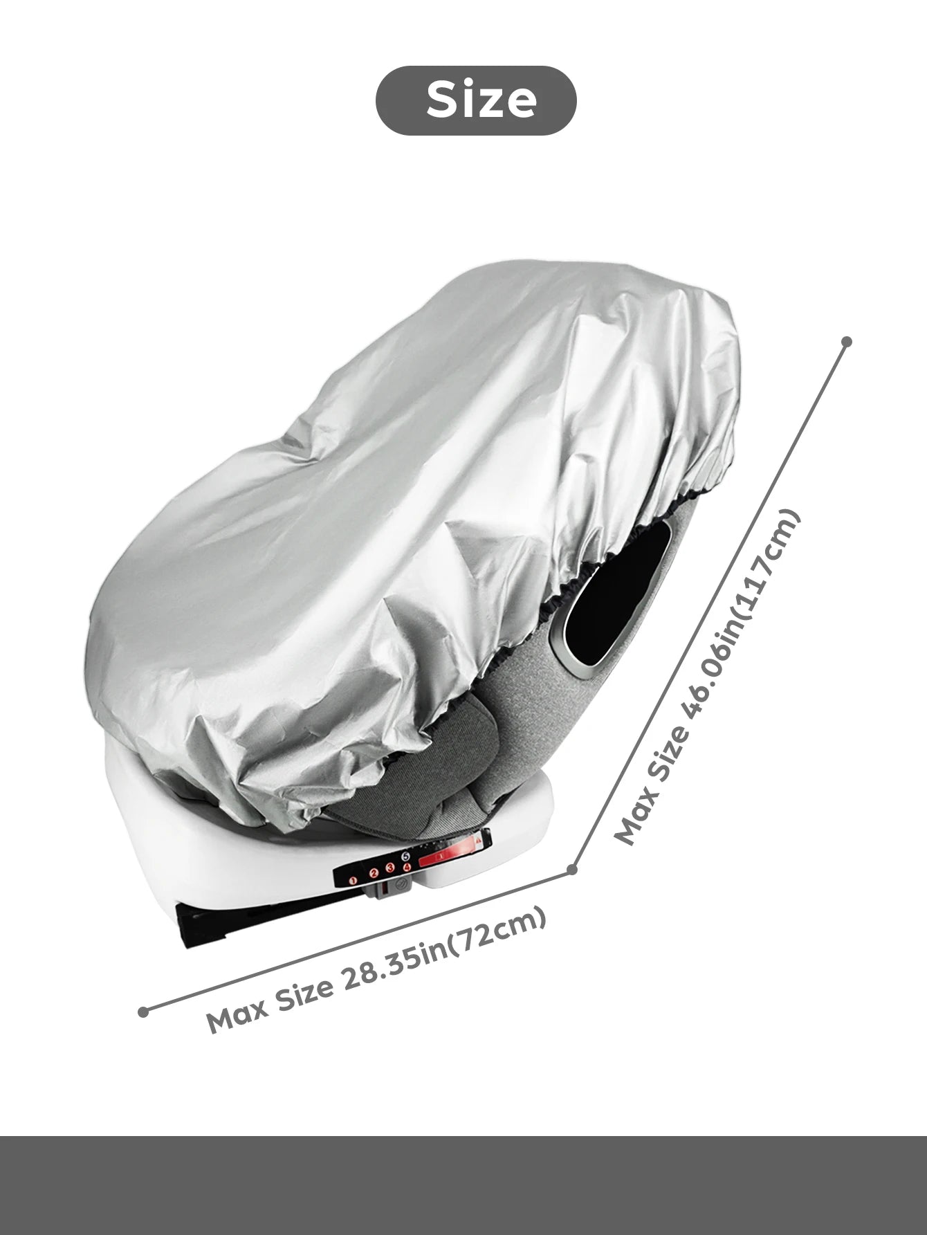 Baby Car Seat Sun Shade Cover UV Blocking Universal additional angle