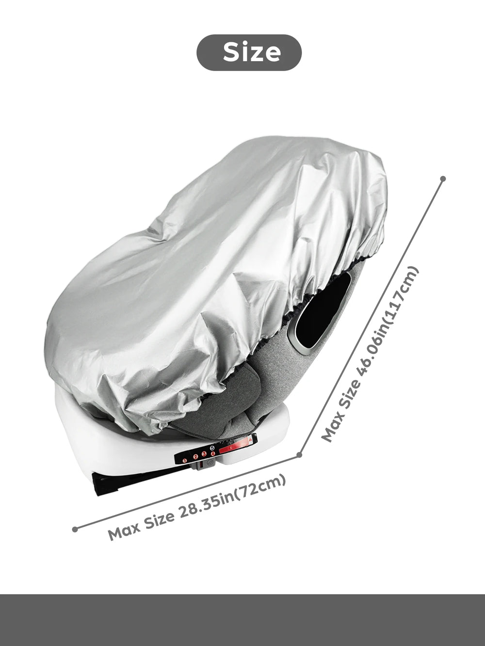 Baby Car Seat Sun Shade Cover UV Blocking Universal additional angle